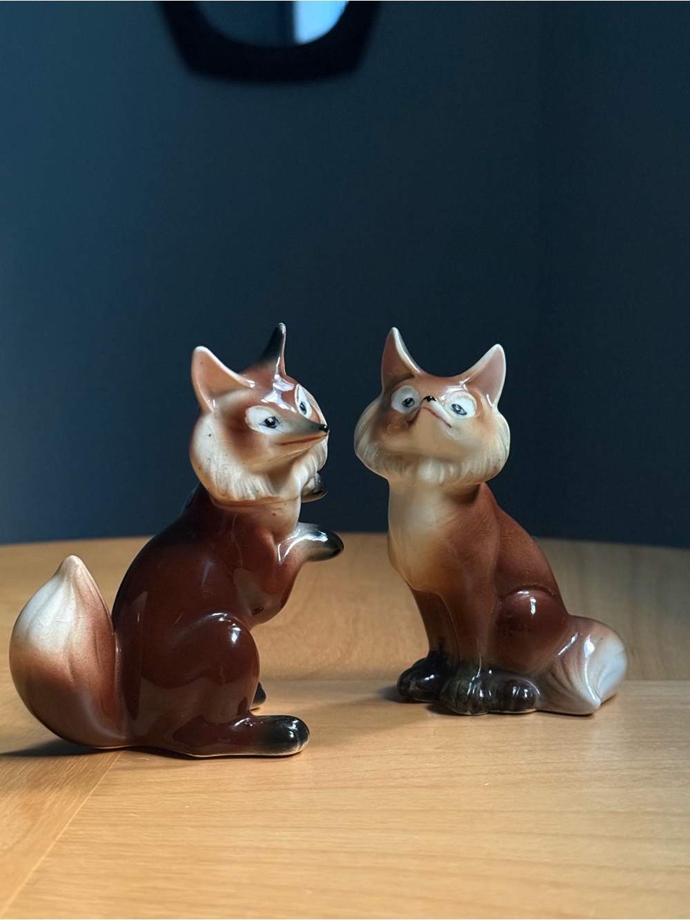 Set of 2 Vintage 50s FOX Salt Pepper Shakers By CDGC Quality Imports 2124 Japan